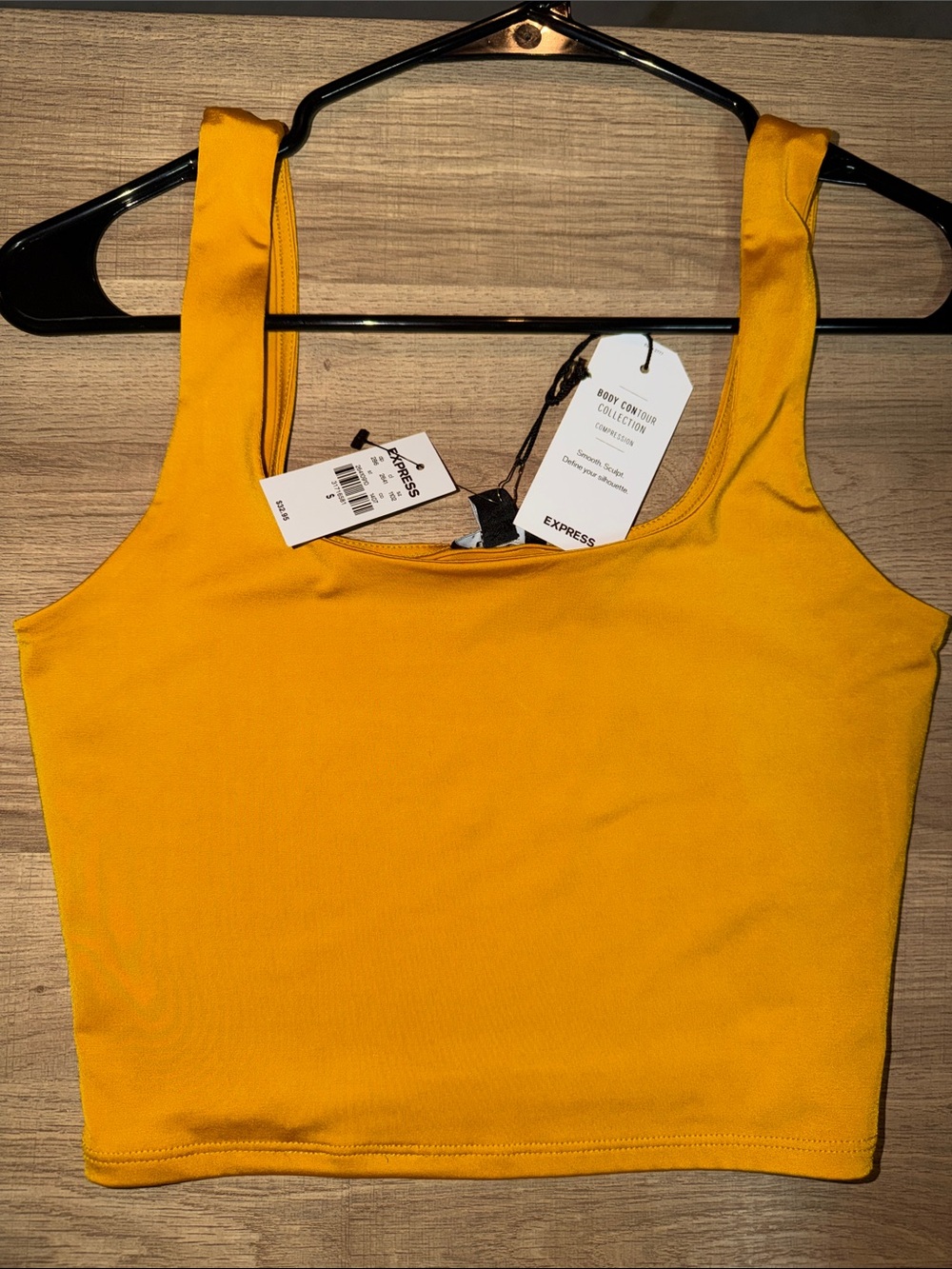 Express Women’s Mustard Yellow Cropped Tank